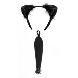 Souprava kočka uši a ocas